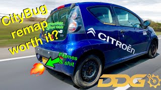 CityBug Remap Worth it DDG Tuned Citroen C1 Real World Test Performance  MPG Peugeot 107Aygo [upl. by Nork318]