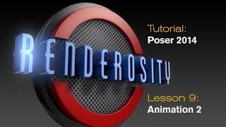 POSER Tutorial Lesson 09 Animation Part 2 [upl. by Kiele508]