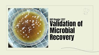 Validation of Microbial Recovery in Microbiology USP chapter 1227 [upl. by Quintie55]