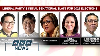 Liberal Party reveals initial senatorial slate  ANC [upl. by Aneris823]