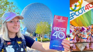 Our EPCOT 40th Anniversary Experience  Special Ceremony Beacon of Magic New Merchandise amp More [upl. by Sulamith]