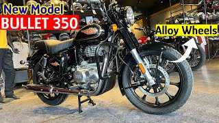 New Royal Enfield Bullet 350 Standard with Alloy Wheels 2024  Should You Buy or Not [upl. by Oirromed965]