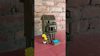 Amazing clay house making 🏠  clayhouse mudhouse craft [upl. by Randa]