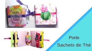 Comment Faire un Porte Sachets de Thé en Papier [upl. by Couq205]