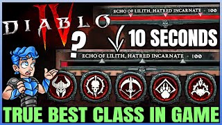 Diablo 4  Uber Lilith Done in 10 SECONDS  New Best Class Ranking amp Most Powerful Endgame Builds [upl. by Guido]