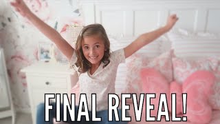 The FINAL REVEAL  GIRLS BEDROOM MAKEOVER PART 2 [upl. by Favianus]