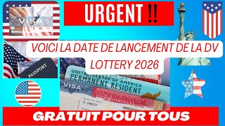 URGENT  USA lancement de la loterie américaine DV lottery 2025 soit parmi les premiers à appliquer [upl. by Nylemaj]