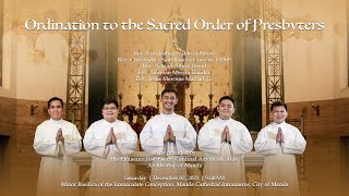 LIVE Rite of Ordination To the Sacred Order of Presbyters [upl. by Faria]