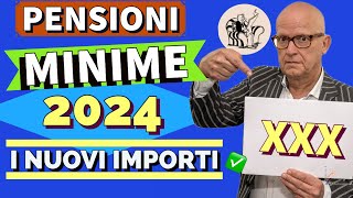 PENSIONI MINIME 2024 👉 I NUOVI IMPORTI per UNDER e OVER 75 🧮 Rivalutazione straordinaria 27 ✅ [upl. by Wavell]