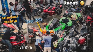 Superbike MeetUp Pe Ladai 😡🤬 🇮🇳15th August  UNFAIR ACT 😡 Superbike Flyby👌🔥 [upl. by Nedmac]