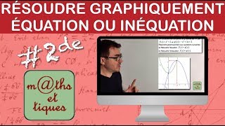 Résoudre graphiquement une équation ou une inéquation  Seconde [upl. by Ennelram]