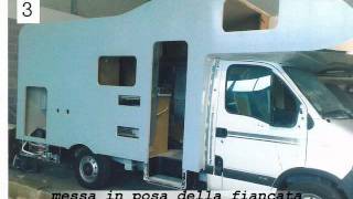 CAMPER SOSTITUZIONE FIANCATE E TETTO TecnoCamper Trieste [upl. by See]