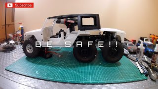 Jeep 6x6 Gladiator Build Pt 1  Axial SCX10ii Conversion [upl. by Ia]