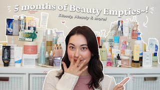 5 MONTHS WORTH Korean amp Japanese Beauty Empties [upl. by Thoma756]