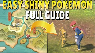 FULL GUIDE TO OUTBREAK SHINY POKEMON HUNTING in Pokemon Legends Arceus [upl. by Muhcon523]