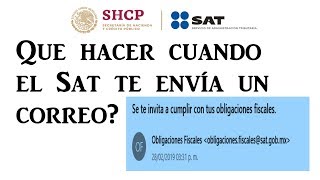 Se te Invita a Cumplir con tus Obligaciones Fiscales SAT 2019 [upl. by Smallman]