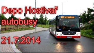 Autobusy Depo Hostivař 2172014 [upl. by Ayihsa]