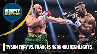 Tyson Fury vs Francis Ngannou HIGHLIGHTS 🎥  ESPN Ringside [upl. by Sabino709]