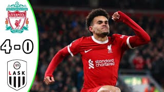 Liverpool vs LASK 40 Europa League 2023 Breaking News [upl. by Nal]