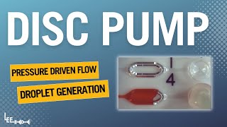 Microfluidic Applications with Disc Pump Pressure Driven Flow amp Droplet Generation [upl. by Brazee]