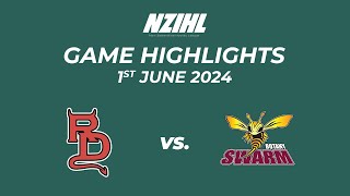 Game Highlights Canterbury Red Devils vs Botany Swarm  NZIHL 1st June 2024 [upl. by Names]