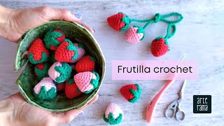 Frutillas en crochet  Técnica amigurumi [upl. by Giustino]