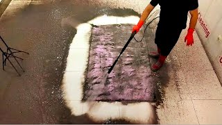 Extremely rotten incredible dirty carpet cleaning satisfying ASMR [upl. by Nabois126]