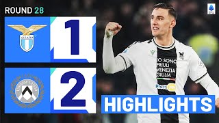 LAZIOUDINESE 12  HIGHLIGHTS  The Bianconeri cause an upset in Rome  Serie A 202324 [upl. by Ellerd]