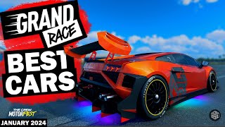 GRAND RACE META  Motorfests FASTEST CARS in Each Class January 2024 [upl. by Ahsein337]