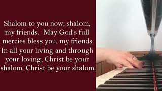 Congregation Hymn Sing quotShalom to Youquot UMH 666 Lyrics [upl. by Nyltak163]