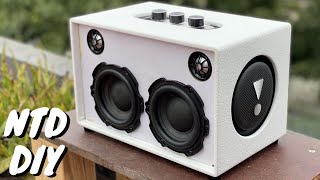 DIY SPEAKER SUPER BASS BLUETOOTH  Làm loa siêu bass bluetooth  NTD DIY [upl. by Annaer]