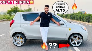 Modified Alto इस alto ने दिल खुश करदिया 👌😱 Alto Company Fited Cng Full Alloy Wheels amp Music System [upl. by Ruenhcs240]