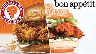 I TESTED Bon Appétits BEST Chicken Sandwich VS Popeyes Spicy Chicken Sandwich [upl. by Brannon]