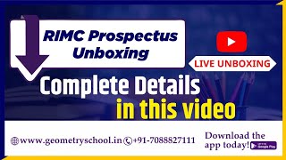 RIMC Prospectus 2022  RIMC Application Form 2022  RIMC Dehradun Admission Procedure [upl. by Llekim]