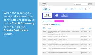 CMEinfo Insider product tutorial How to track CME credits [upl. by Ainevuol268]