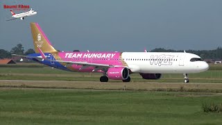 Planespotting Memmingen Airport Wizz Air HALGI quotTeam Hungary Liveryquot  21092024 [upl. by Regdor]