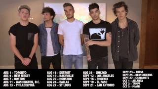 2014 Where We Are US stadium tour announcement [upl. by Seana]