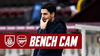 BENCH CAM  Burnley vs Arsenal 11  Premier League highlights [upl. by Treborsemaj]