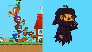 NINJA PUMPKIN GHOST TO GRIM REAPER GAME PLAY in FlyOrDie [upl. by Akaenahs]