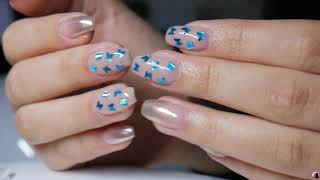 TUTO ONGLES GEL  💅🦋 DES PAPILLONS ALIEXPRESS  😳 REMPLISSAGE GAINAGE ONGLES NATURELS [upl. by Sutherlan]