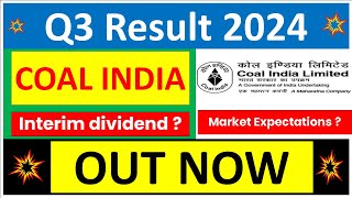 COAL INDIA Q3 results 2024  COAL INDIA results today  COAL INDIA Share News  COAL INDIA Share [upl. by Leanora]