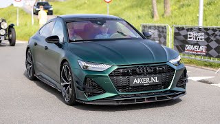 600HP Urban Automotive Audi RS7 C8 with Akrapovic Exhaust  Accelerations amp Revs [upl. by Tnecnev]