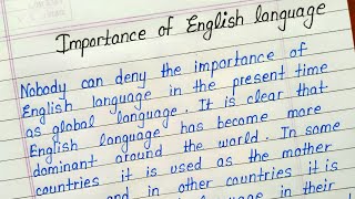 Importance of English language essay in english [upl. by Alyss]