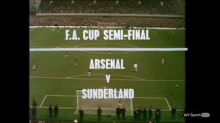 FA Cup Semi Final 1973 Sunderland v Arsenal [upl. by Latsyrd878]