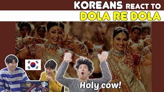 Koreans React To Dola Re Dola Devdas Ι Aishwarya Rai amp Madhuri Dixit [upl. by Terchie]