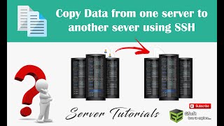 how to transfer or copy data from one server to another securely with single command  SSH terminal [upl. by Ahlgren]