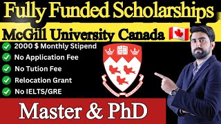 McGill Fully Funded Scholarships in Canada for International Students Without IELTS SRJAFRICA [upl. by Ritz597]