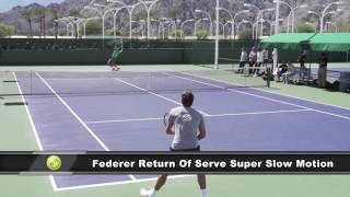 TENNIS  Roger Federer Return Of Serve In Super Slow Motion [upl. by Christy226]