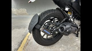 MUDGUARD ANTI SPRAY CORTA NEVE YAMAHA FZ25 FAZER 250 HONDA CB 300R HONDA TWISTER KAWASAKI NINJA [upl. by Satterfield]