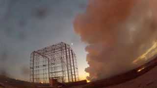 INSIDE THE FIREBALL GoPro Hero 2 amp The Inferno When Antares Orb3 Rocket Blows Up [upl. by Enialedam]